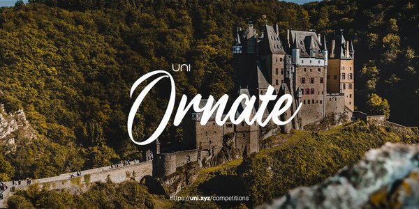 Ornate competition banner