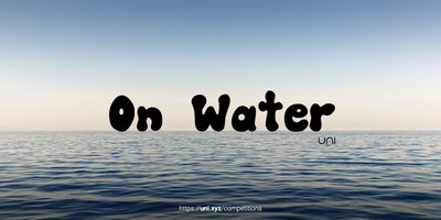 On Water competition banner