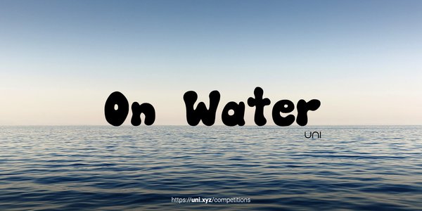 On Water competition banner