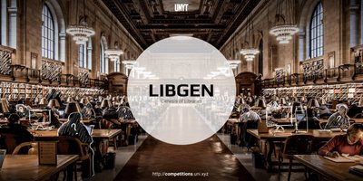 Libgen 2019 competition banner