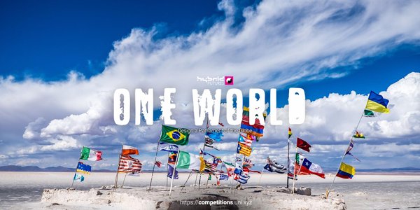 One World competition banner