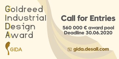 Goldreed Industrial Design Award 2020 competition banner