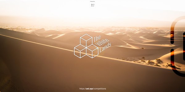 The White Lands competition banner