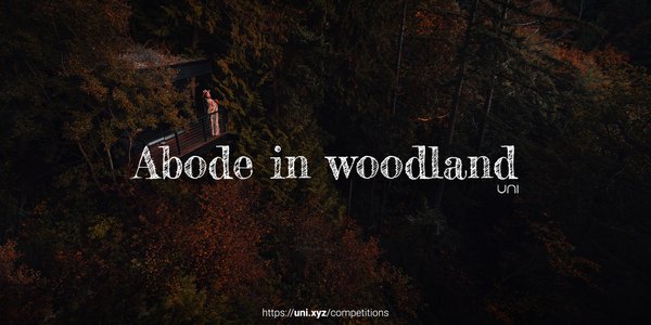 Abode in woodland competition banner